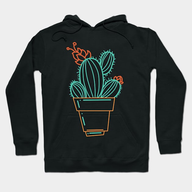 cute cactus Hoodie by donipacoceng